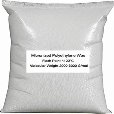Micronized Polyethylene Wax with Flash Point <120°C Packed in 20KG/Bag and Molecular Weight 2000-3000 G/mol